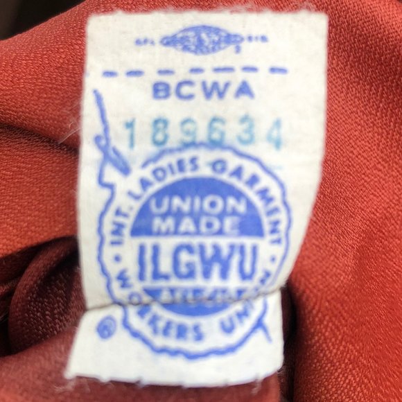 Vtg 60s/70s Wednesday Addams Goth Prairie Tiered Ruffle Contrast Trim Maxi Dress - Picture 16 of 17